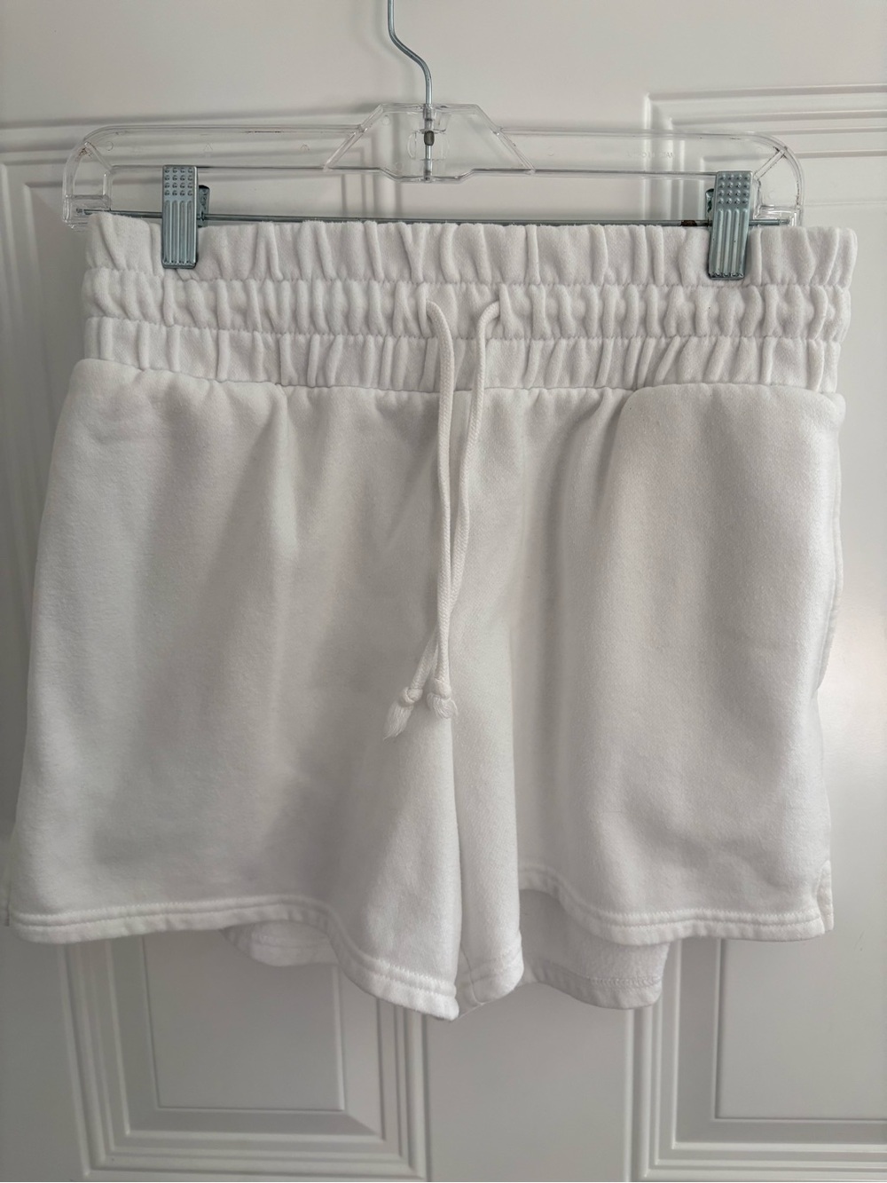 wild fable White Elastic-Ruched Drawstring Athletic Shorts